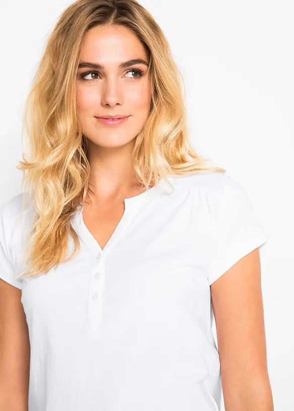Maglia in cotone a maniche corte, bonprix