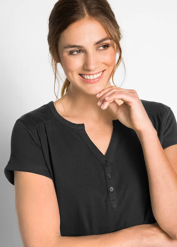 Maglia in cotone a maniche corte, bonprix