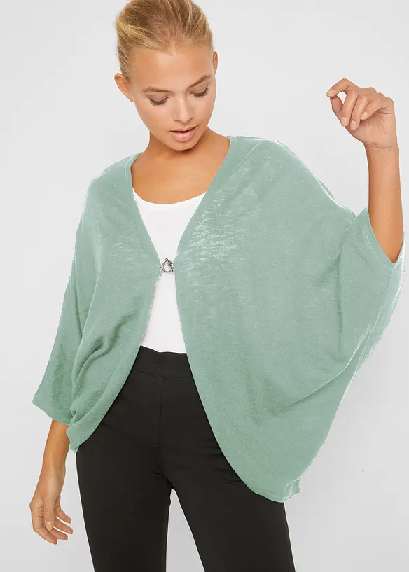 Cardigan in filato fine di puro cotone, bonprix