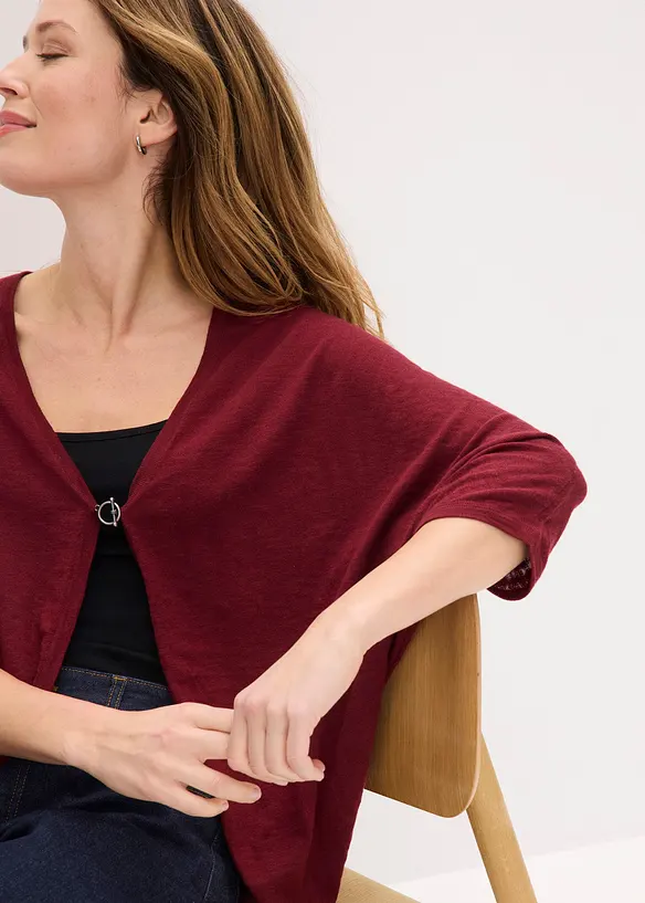 Cardigan in filato fine di puro cotone, bonprix
