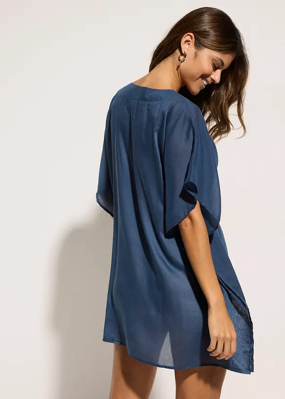 Tunica copricostume trasparente con scollo a V, bonprix