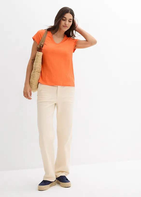 T-shirt in puro cotone biologico (pacco da 2), bonprix