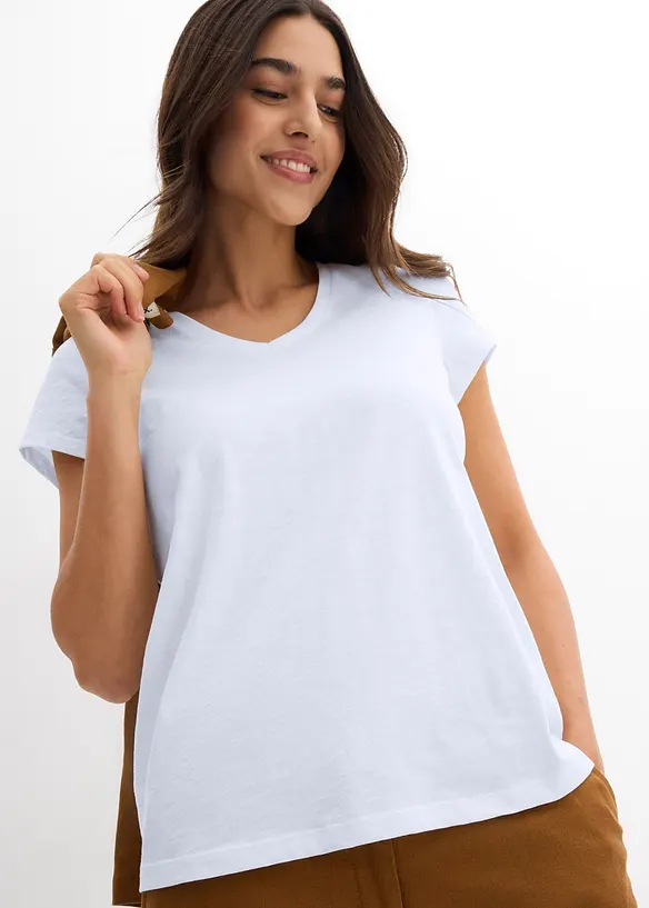 T-shirt in puro cotone biologico (pacco da 2), bonprix
