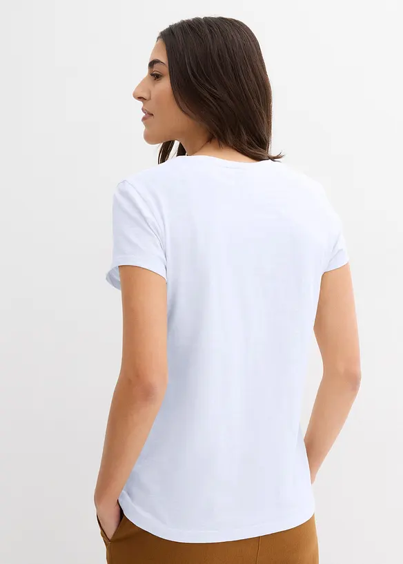 T-shirt in puro cotone biologico (pacco da 2), bonprix