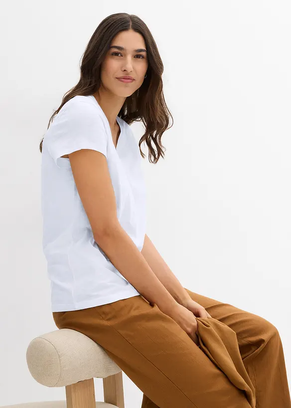 T-shirt in puro cotone biologico (pacco da 2), bonprix