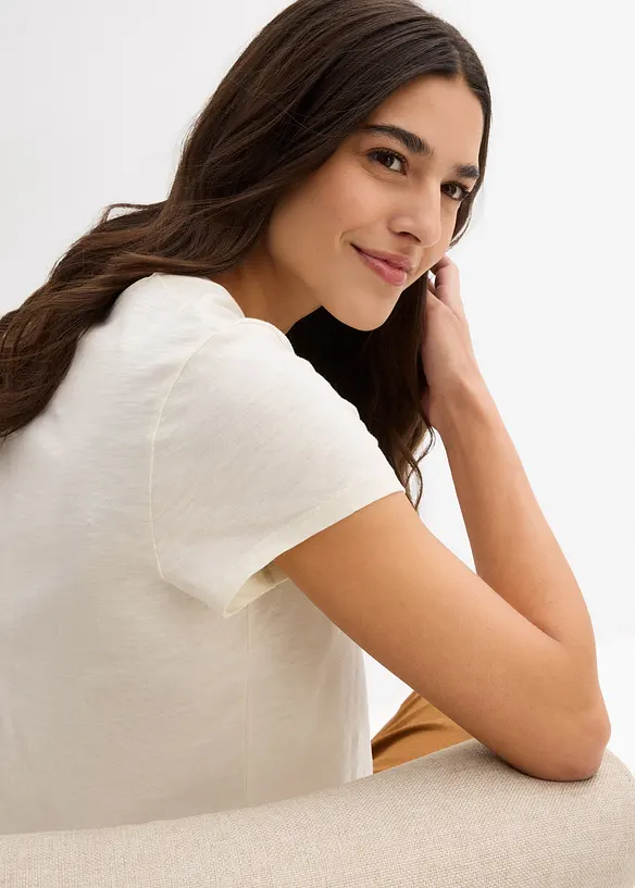 T-shirt in puro cotone biologico (pacco da 2), bonprix