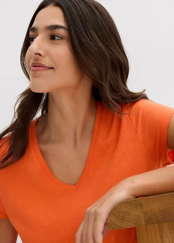 T-shirt in puro cotone biologico (pacco da 2), bonprix