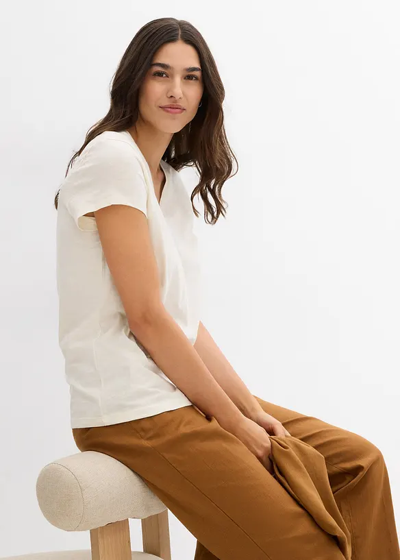 T-shirt in puro cotone biologico (pacco da 2), bonprix