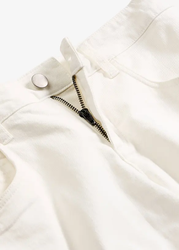 Pantaloni in twill di misto cotone elasticizzato, bonprix