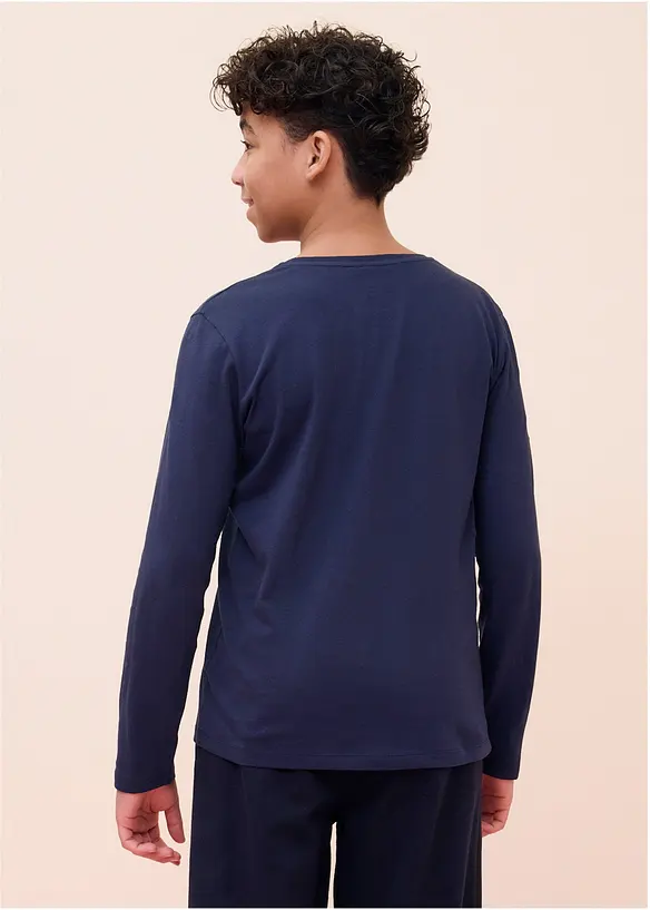 Maglia a maniche lunghe con cotone biologico (pacco da 5), bonprix