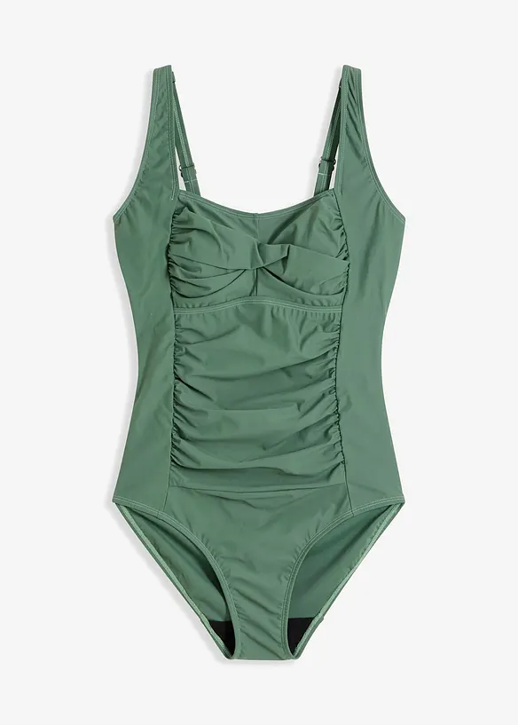 Costume intero con dettaglio incrociato ed effetto modellante medio, bonprix