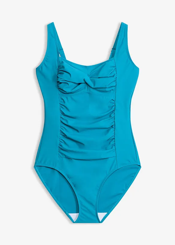 Costume intero con dettaglio incrociato ed effetto modellante medio, bonprix