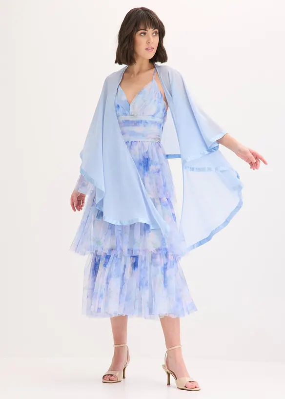 Stola con raffinato dettaglio in satin, bonprix