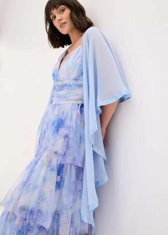 Stola con raffinato dettaglio in satin, bonprix