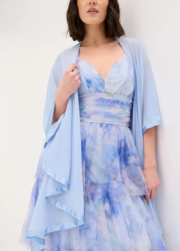 Stola con raffinato dettaglio in satin, bonprix