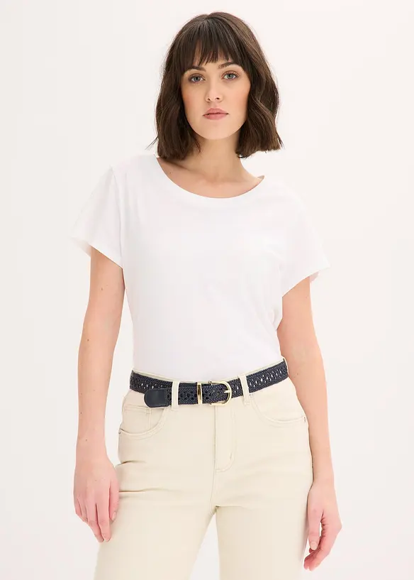 Cintura intrecciata con fibbia classica, bonprix