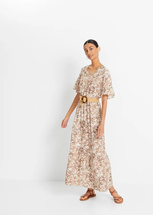 Cintura effetto paglia a vita alta, bonprix