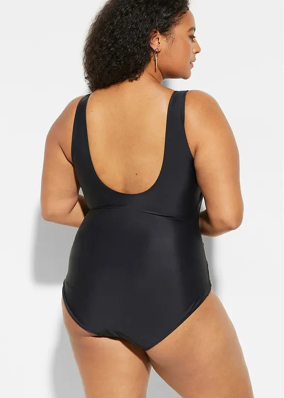 Costume intero con arricciatura ed effetto modellante leggero, bonprix
