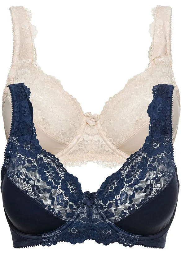 Reggiseno minimizer con spalline imbottite (pacco da 2), bonprix