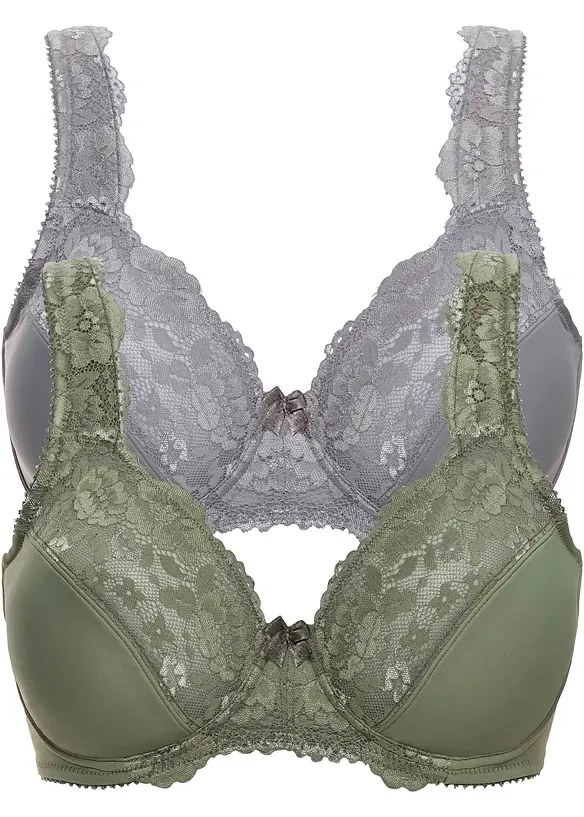 Reggiseno minimizer con spalline imbottite (pacco da 2), bonprix