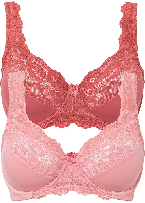 Reggiseno minimizer con spalline imbottite (pacco da 2), bonprix