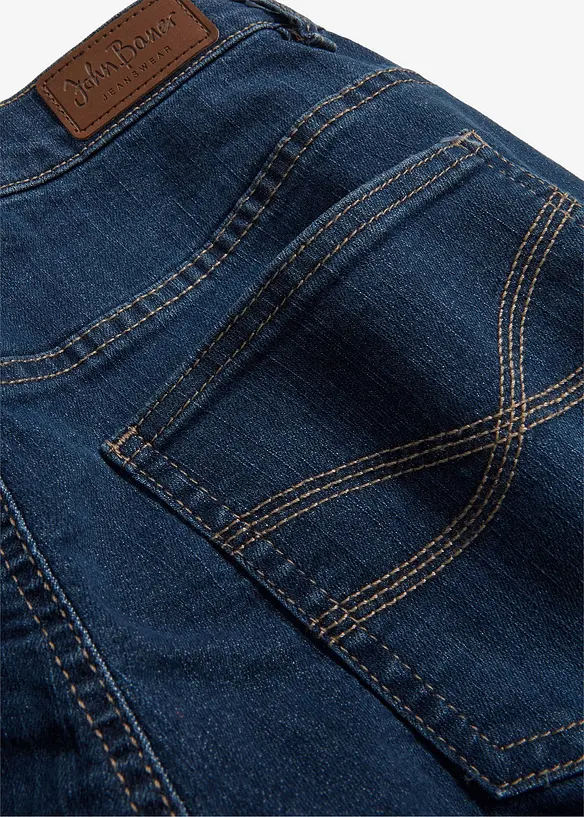 Jeans elasticizzati straight, vita media, bonprix