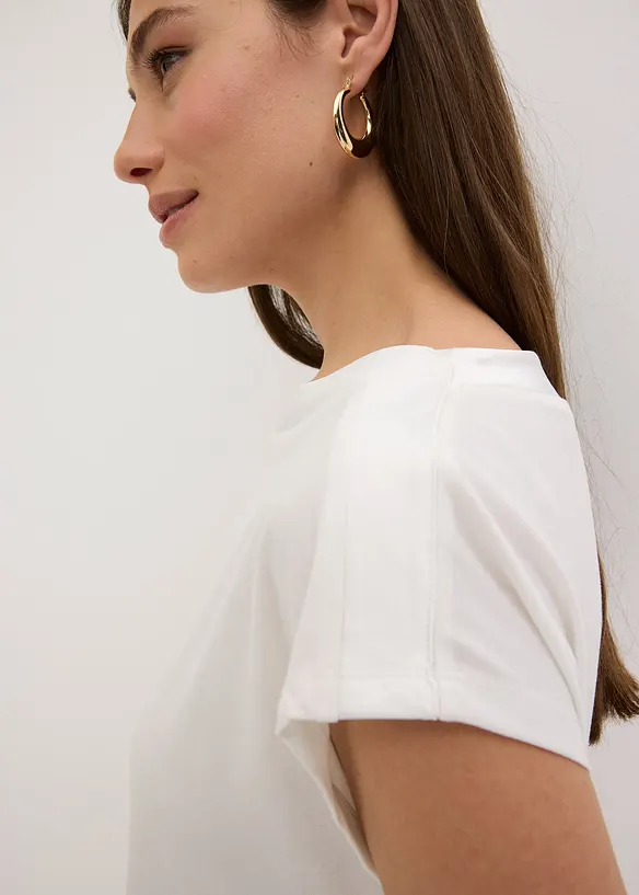 Maglia con dettaglio in satin, bonprix