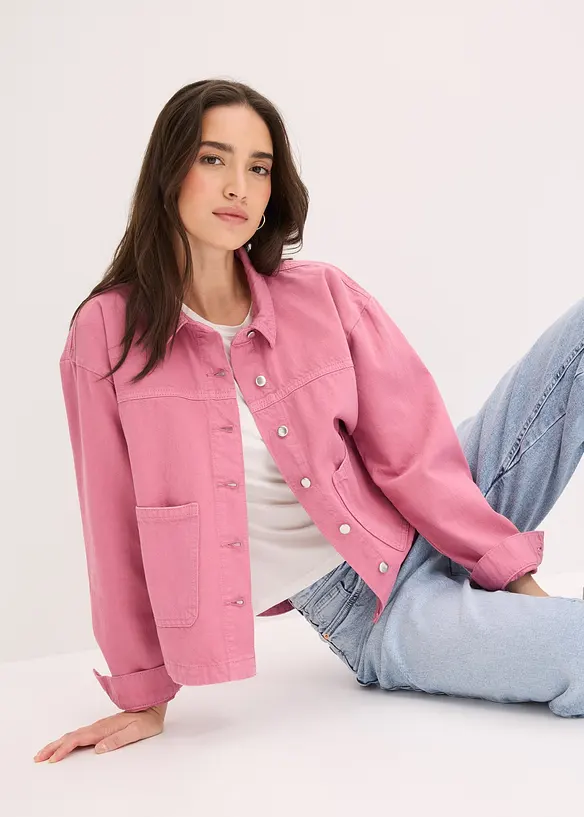 Giacca-camicia in puro cotone, bonprix