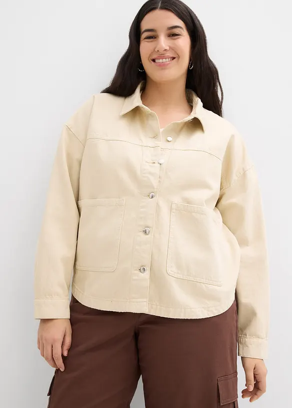 Giacca-camicia in puro cotone, bonprix