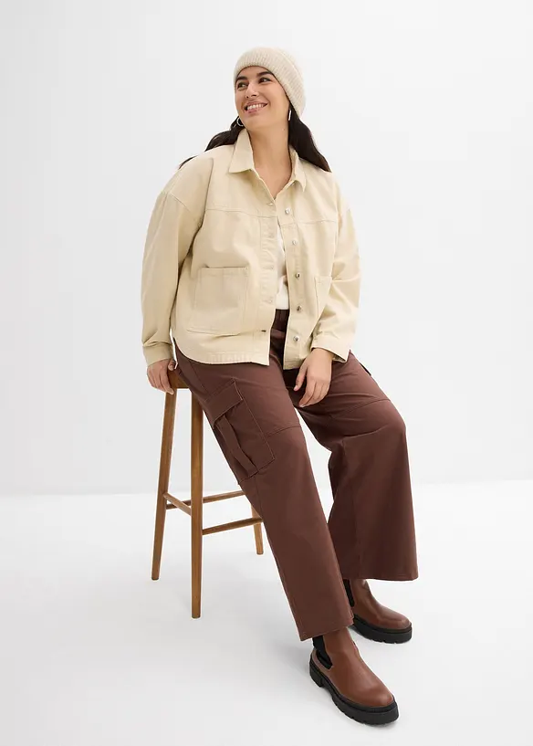 Giacca-camicia in puro cotone, bonprix