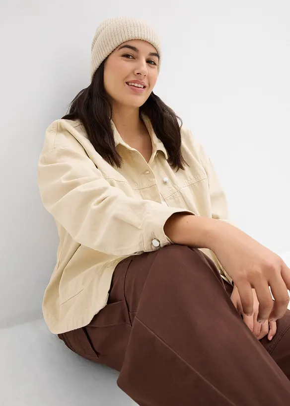 Giacca-camicia in puro cotone, bonprix