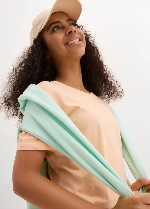 T-shirt in puro cotone biologico (pacco da 3), bonprix