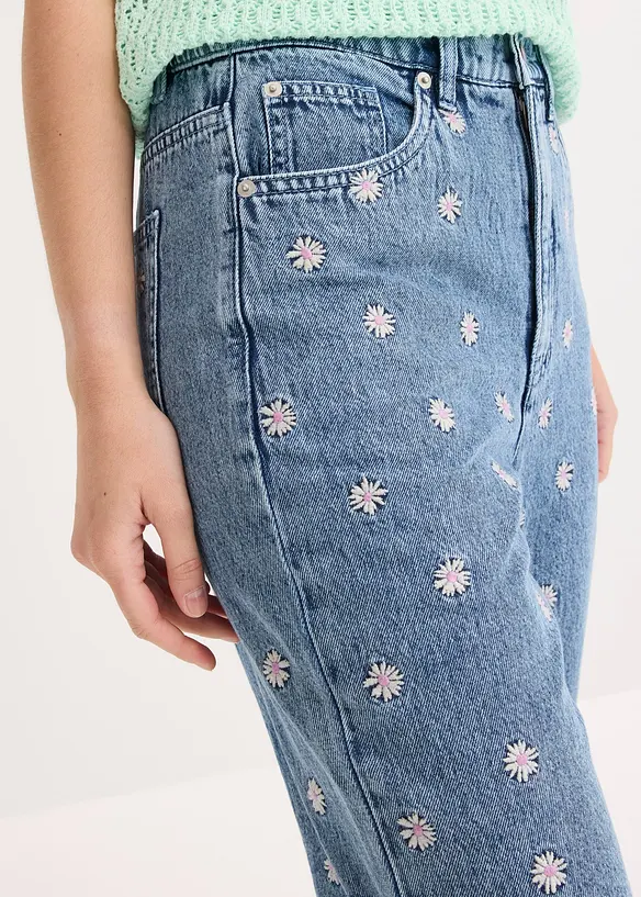 Jeans straight, vita alta, bonprix