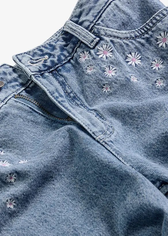 Jeans wide leg, vita media, bonprix