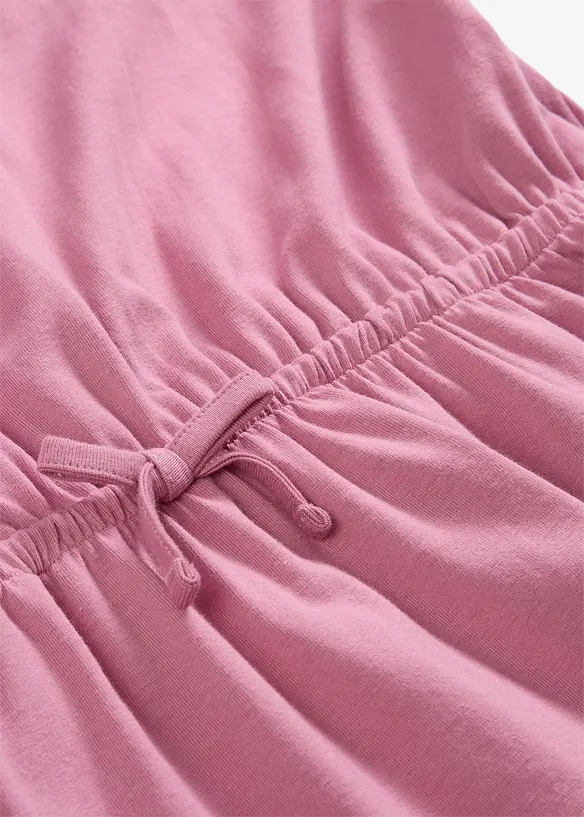 Abito in jersey di misto cotone biologico elasticizzato (pacco da 2), bonprix