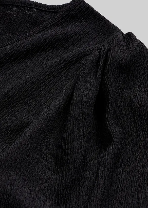 Maglia in cr&ecirc;pe operato, bonprix