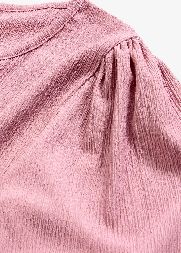 Maglia in cr&ecirc;pe operato, bonprix