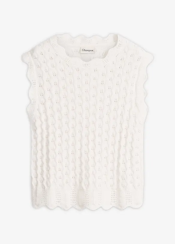 Top in maglia di puro cotone, bonprix