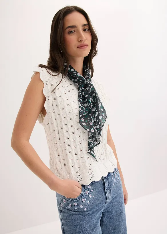 Top in maglia di puro cotone, bonprix