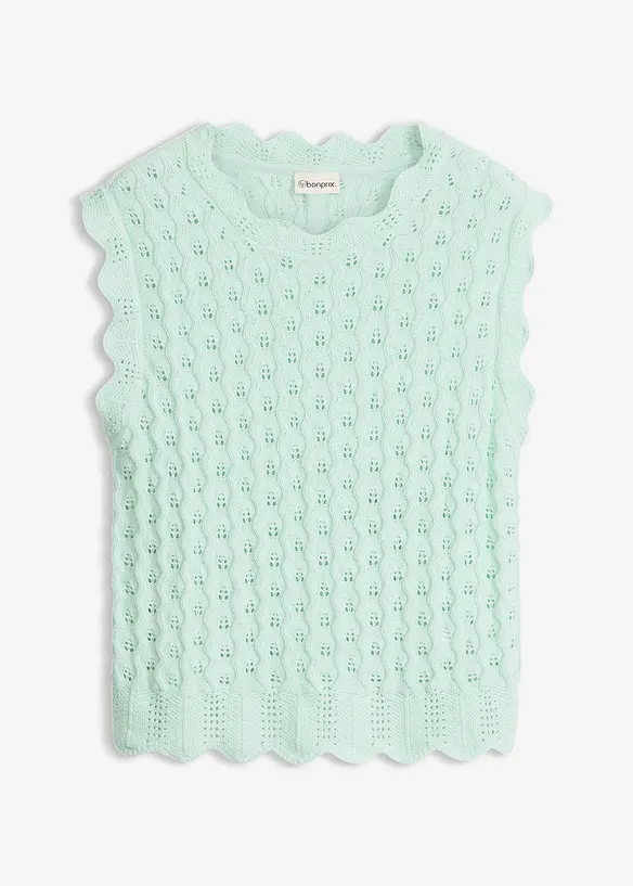 Top in maglia di puro cotone, bonprix