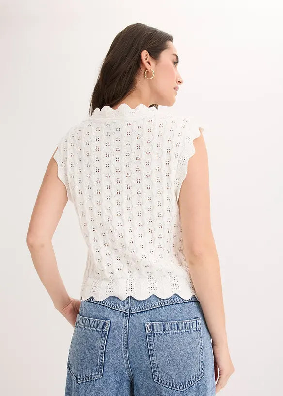 Top in maglia di puro cotone, bonprix