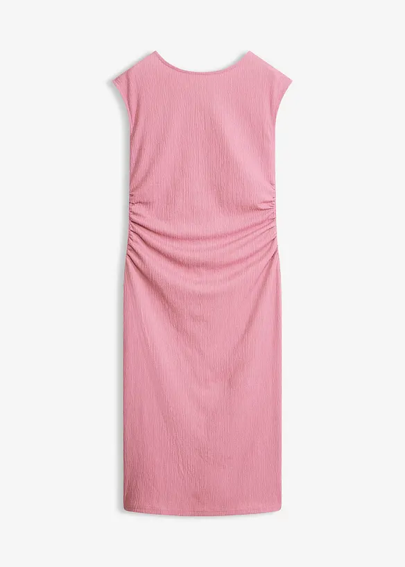 Abito in maglina di cr&ecirc;pe operato, bonprix