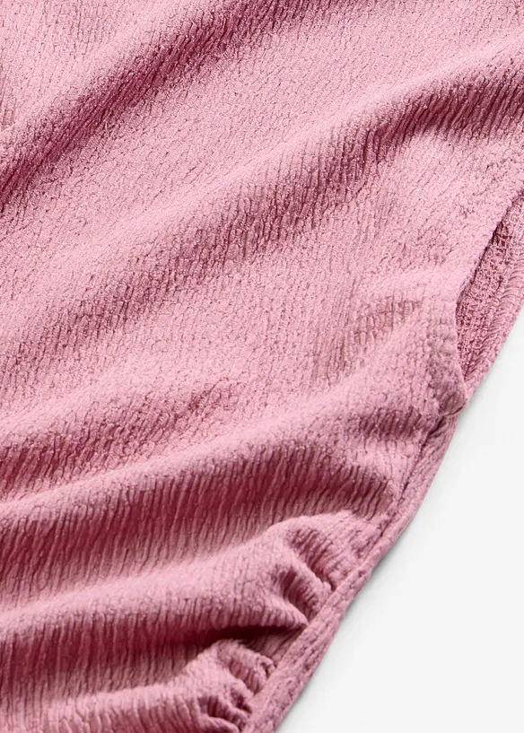 Abito in maglina di cr&ecirc;pe operato, bonprix