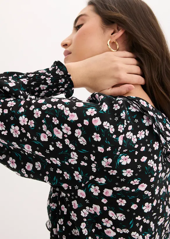 Blusa in misto viscosa fine, bonprix