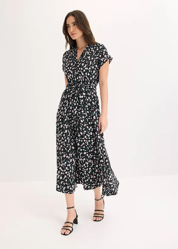 Abito chemisier in viscosa fluida, bonprix