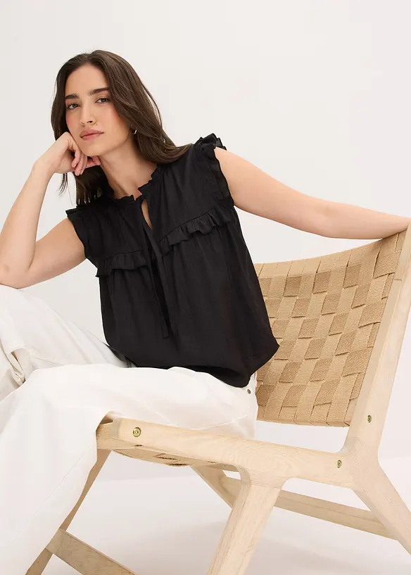 Blusa in misto viscosa, bonprix