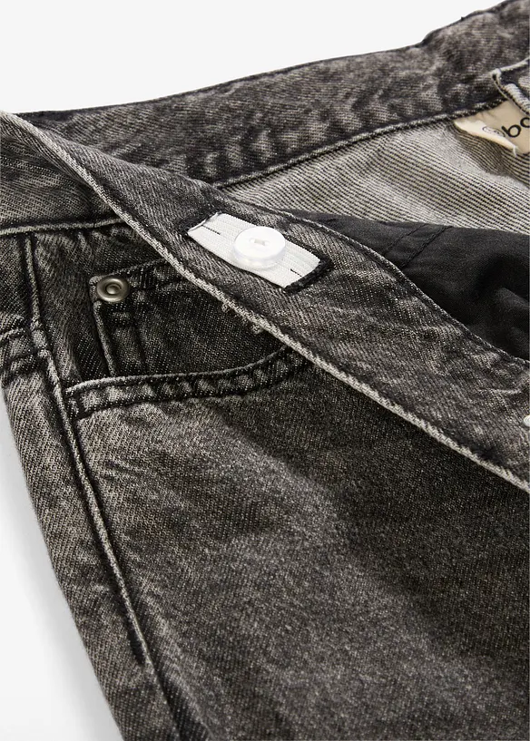 Jeans loose fit con vita regolabile, straight, bonprix