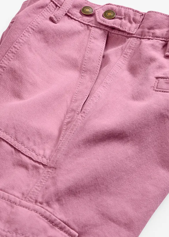 Pantaloni cargo in puro cotone, bonprix