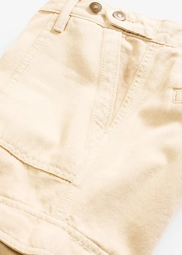 Pantaloni cargo in puro cotone, bonprix