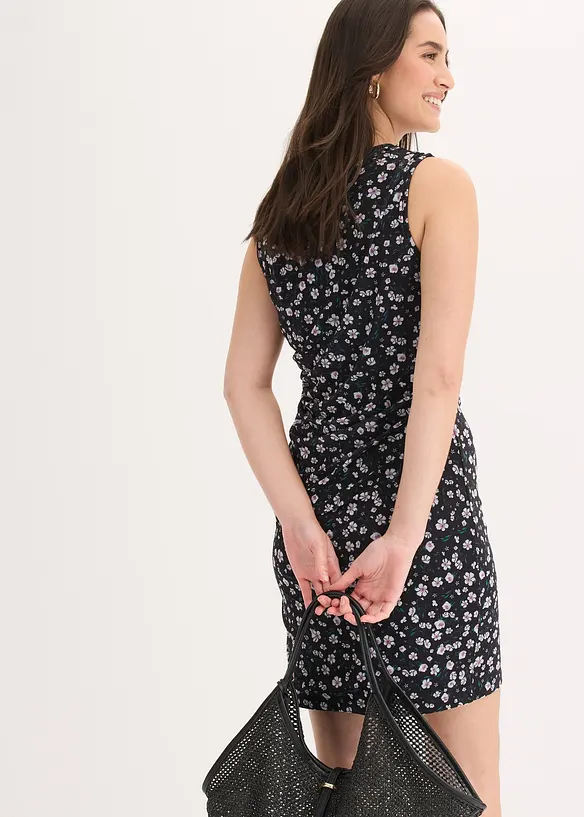 Miniabito sciancrato in mesh fine, bonprix